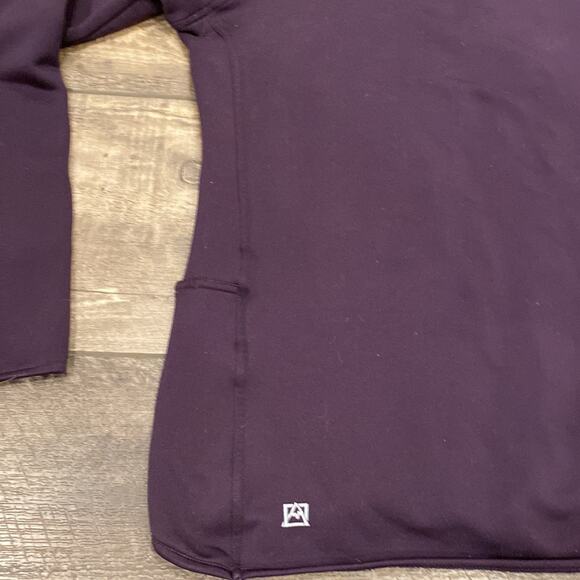 AVALANCHE Fleece Lined Pullover 1/2 Zip Sweater Purple XL - Picture 9 of 9